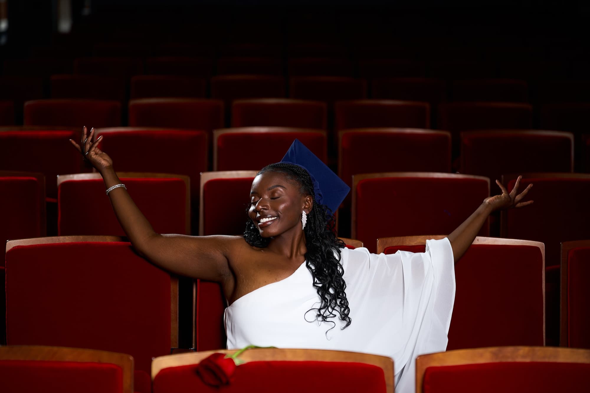 Arms Wide — graduation & senior portrait photography by 12 Bit Studios