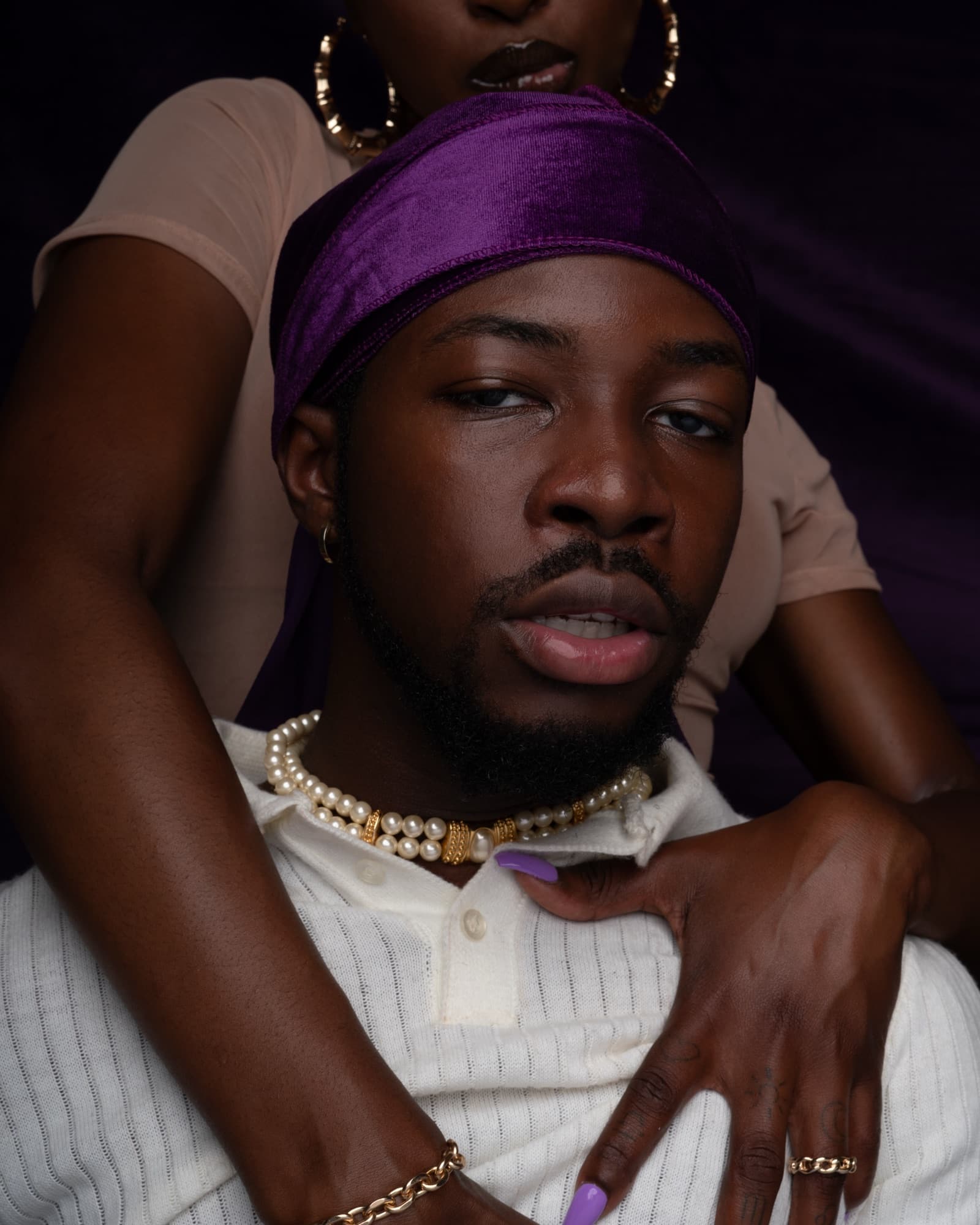 Lavender Love II — intimate fine-art couple portrait, selected for Photo Vogue Top 500 by 12 Bit Studios